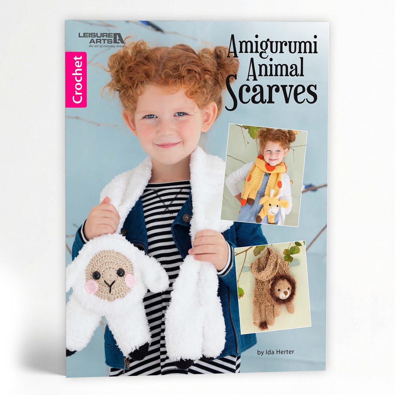 Leisure Arts Amigurumi Animal Scarves Crochet Book | Easy Crochet Pattern Book for Kids | 7 Adorable Animal Scarf Crochet Patterns | Bunny, Monkey, Lamb & More | 32 Pages Softcover